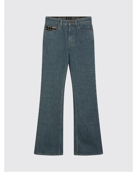 Burberry Blue Flared Stretch Denim Jeans