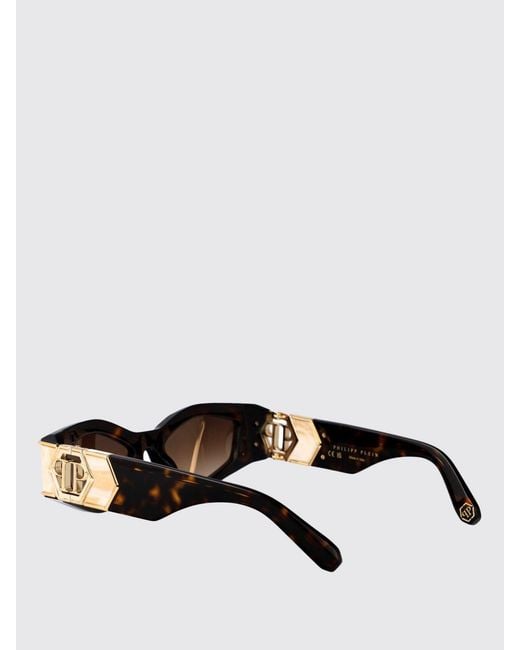 Philipp Plein Brown Spp136M Havanah Cateye Sunglasses