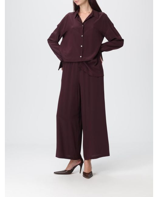 Liviana Conti Purple Hemdbluse Damen