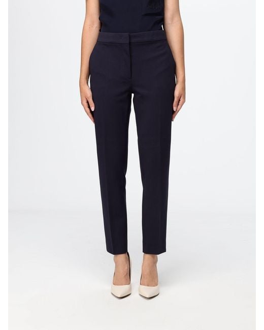 Max Mara Blue Pegno Slim Fit Chino Trousers