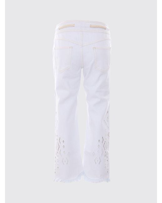 Isabel Marant White Alison Denim Jeans