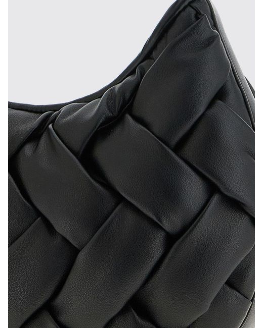 Twinset Black Woven Leather Hobo Bag