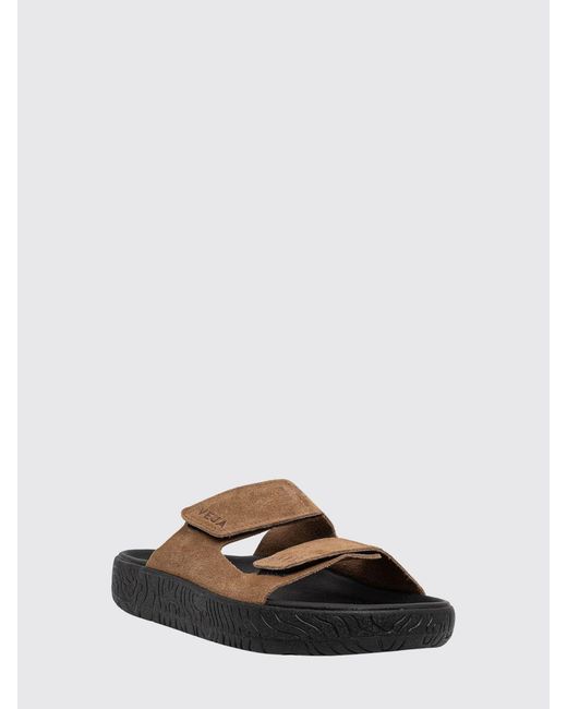 Veja White Etna Suede Sandals With Hook-And-Loop Fastening for men