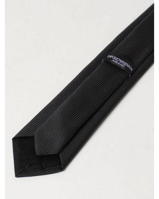 Corbata Emporio Armani de hombre de color Black