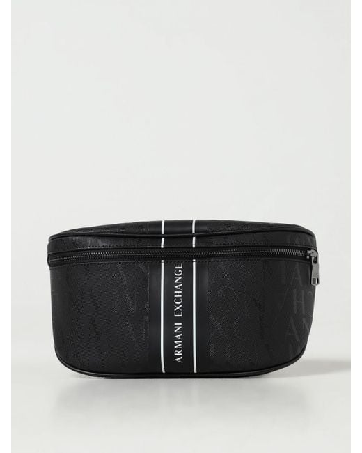 Armani Exchange Black Belt Bag for men