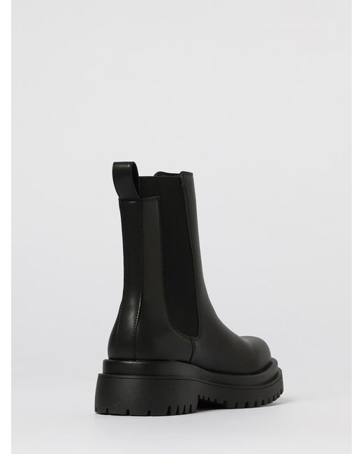 Just Cavalli Black Flat Ankle Boots
