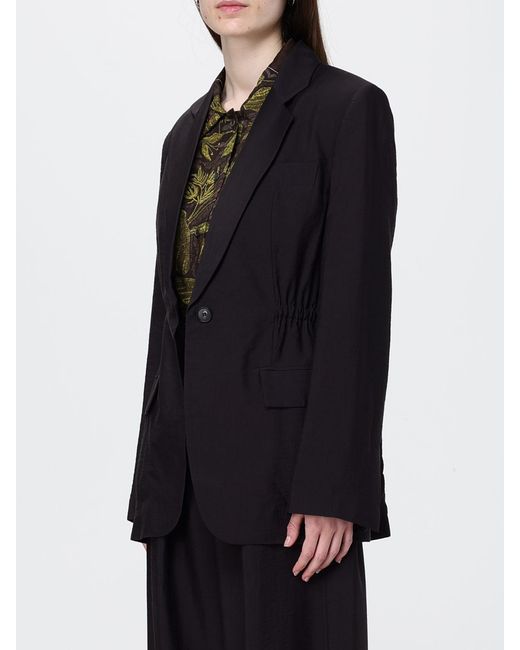 Tela Black Single-Breasted Blazer