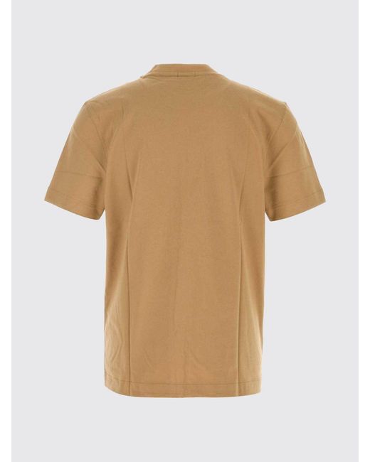Boss Natural Embroidered Logo Cotton Crewneck T-Shirt for men