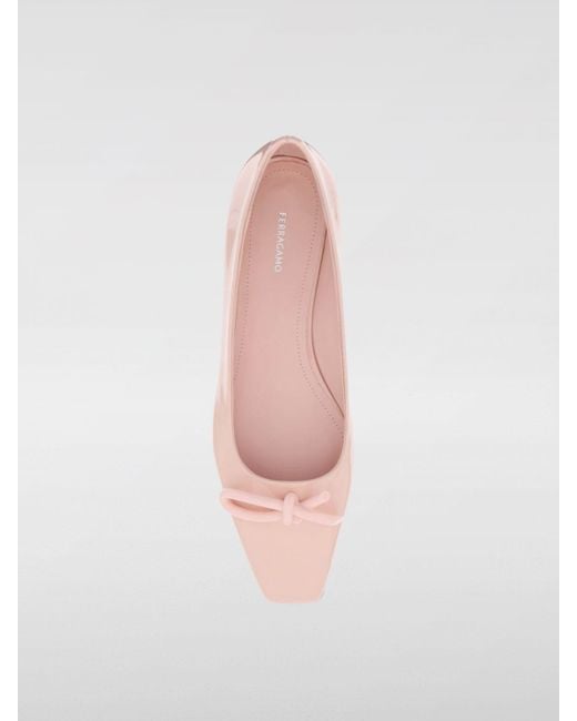 Ferragamo Pink Ballet Flats