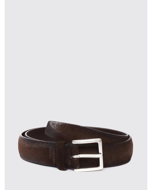 Orciani White Suede Calfskin Belt for men