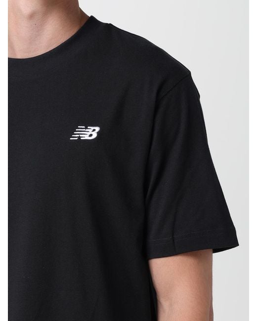New Balance Black Comfortable Short Sleeve T-Shirt Classic Casual Style for men