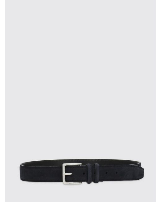 Orciani White Suede Leather Belt With Pin Buckle And Engraved Logo for men