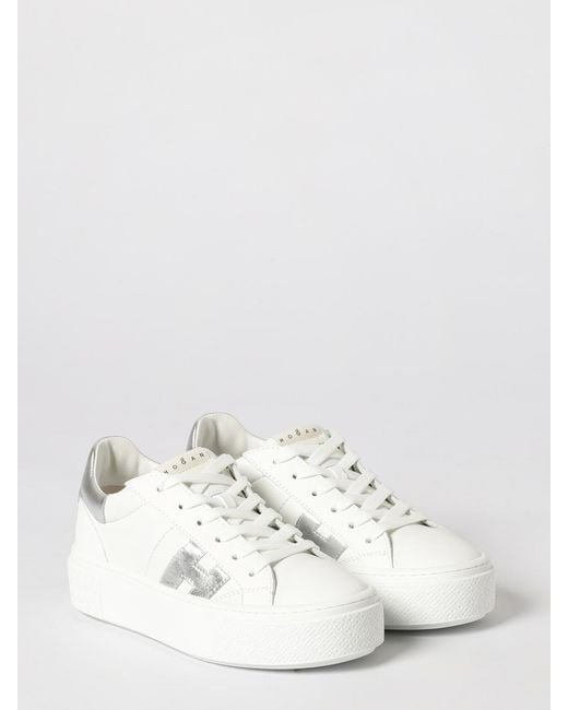 Hogan Natural Crosswind Leather Sneakers