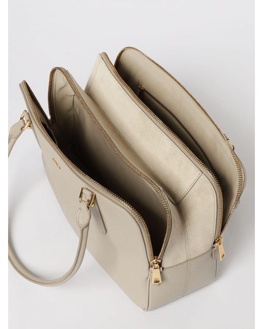 Furla Natural Giulia Boston Large Shoulder Bag