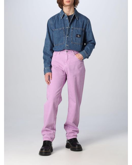 Calvin Klein Jeans Pink for Men | Lyst Canada
