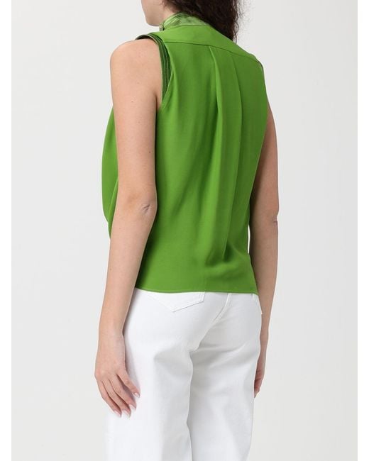 Elisabetta Franchi Green Viscose Top