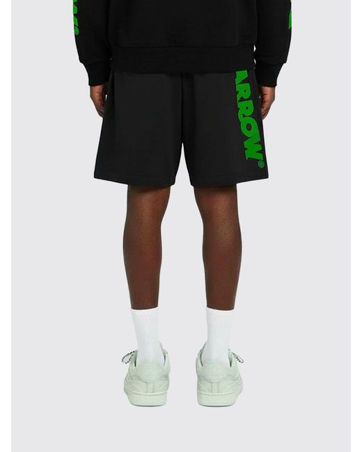 Barrow Black Cotton Sport Shorts