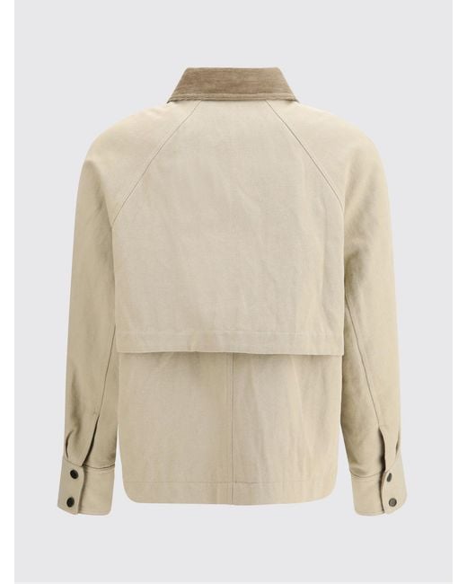 Brunello Cucinelli Natural Cotton And Linen Jacket