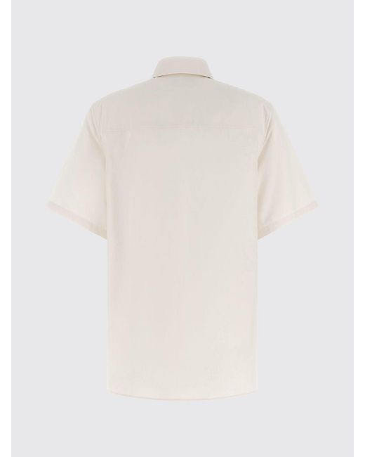 Ferragamo Natural Cotton And Silk Shirt