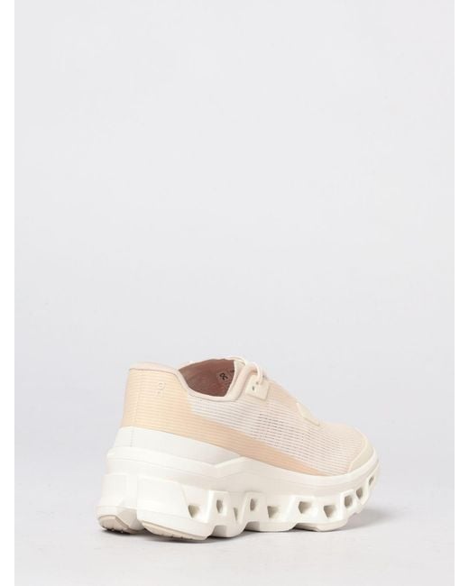 On Shoes Natural Cloudmonster Void On Mesh Sneakers