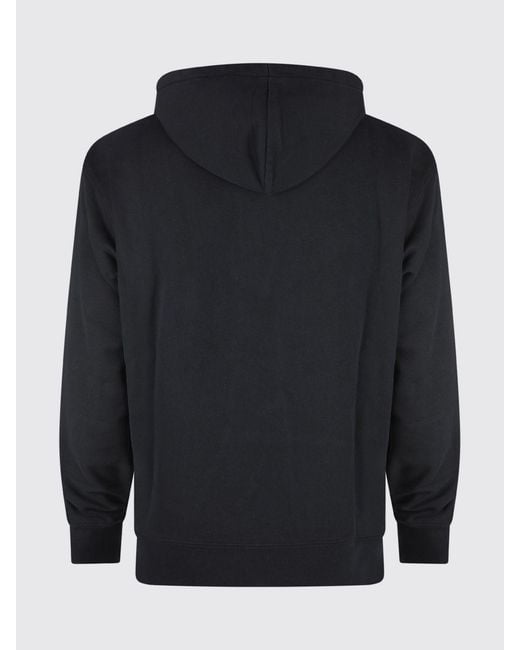 Jacquemus Blue Cotton Hoodie With Logo for men