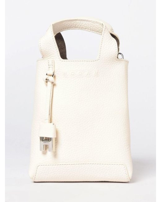Hogan Natural Grained Leather Handbag