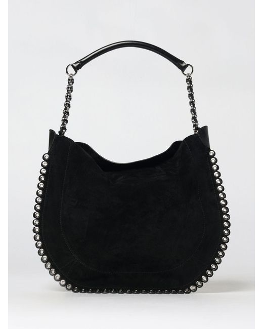 Isabel Marant Black Oskan Hobo Suede Bag