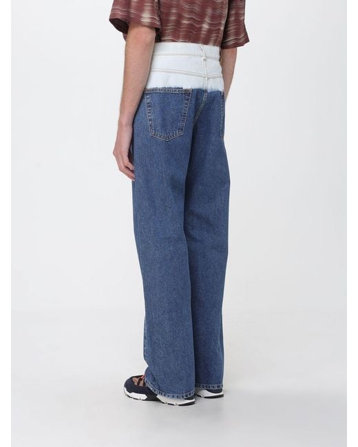 Marni Blue Bicolor Jeans for men