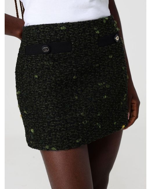 Gucci Black Wool Blend Mini Skirt