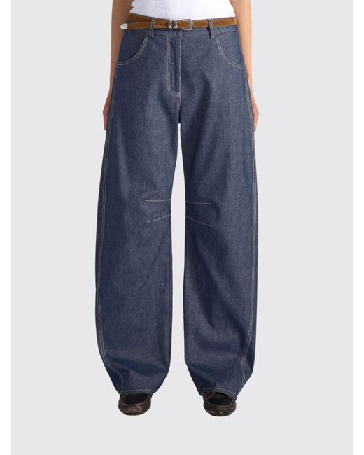 Liviana Conti Blue Leon Cotton Blend Jeans