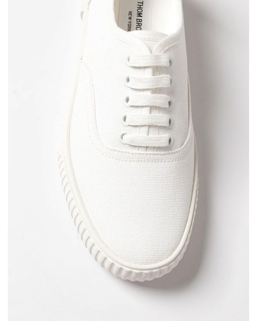 Thom Browne Natural Heritage Cotton Canvas Sneakers for men
