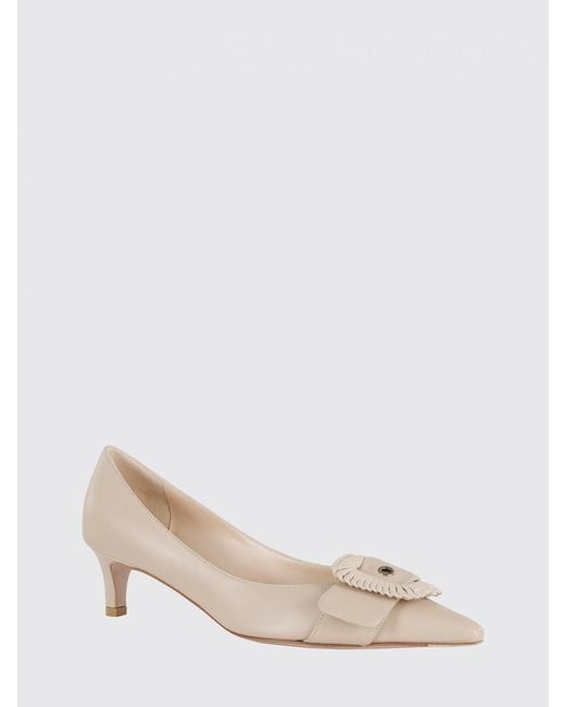 Roberto Festa Natural Sirio Leather Pumps With Buckle