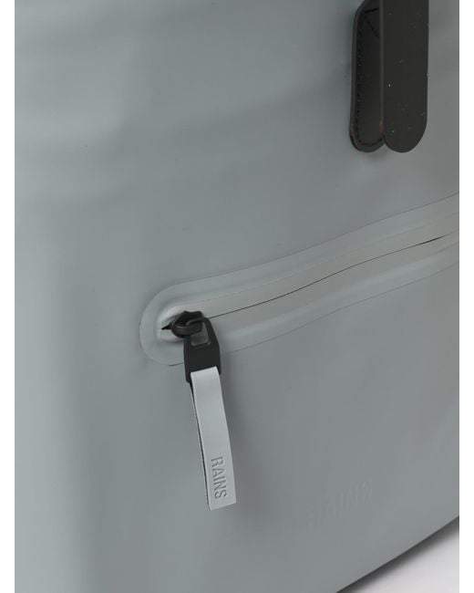 Rains Gray Rolltop Rucksack for men