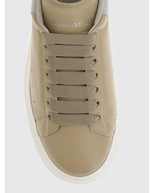 McQueen Multicolor Oversize Bicolor Calfskin Sneakers Alexander With Chunky Sole for men
