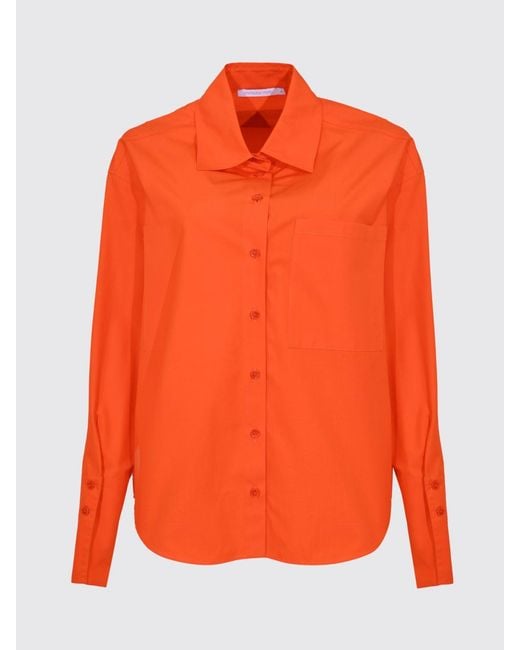 Patrizia Pepe Orange Polyester Shirt