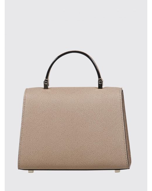 Valextra Natural Iside Grained Leather Bag