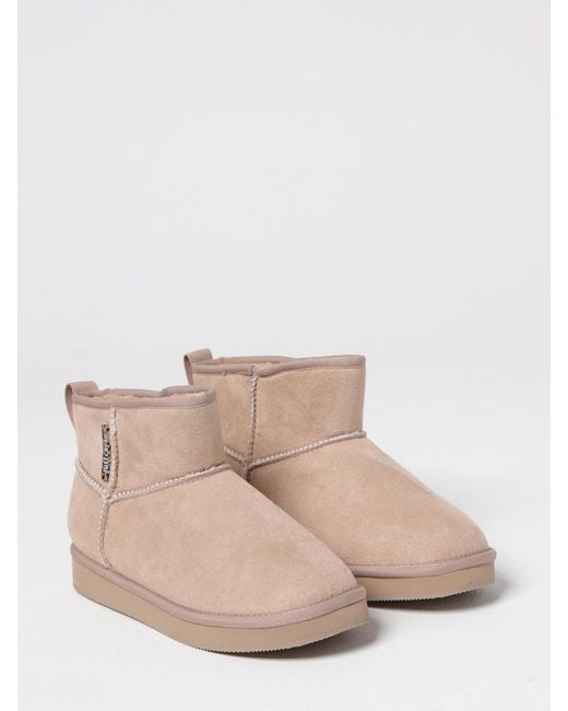 Just Cavalli Pink Flat Ankle Boots