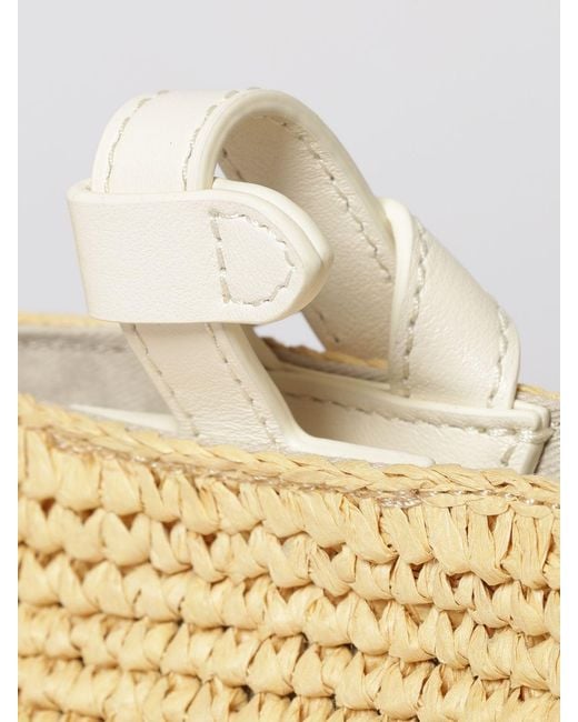 Coccinelle Natural C-Me Crochet Raffia Bag