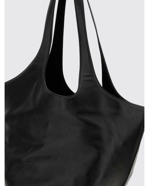 The Attico Black La Scoop Shoulder Bag