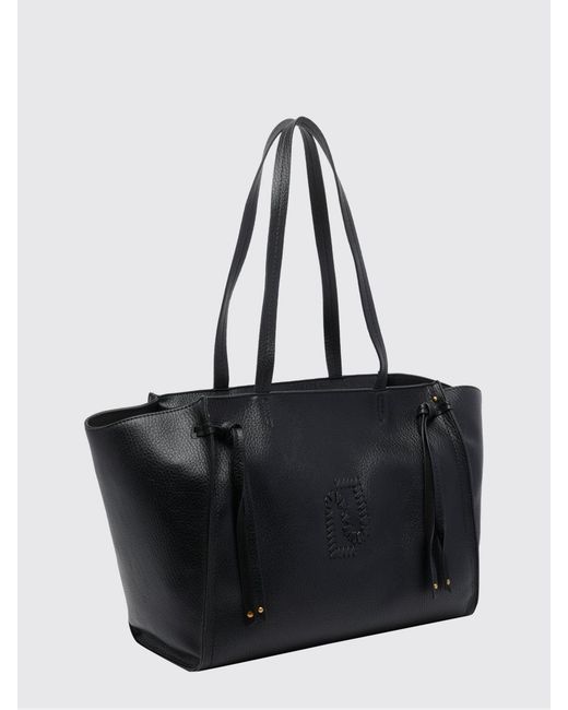 Liu Jo Black Cloud Grained Faux Leather Bag