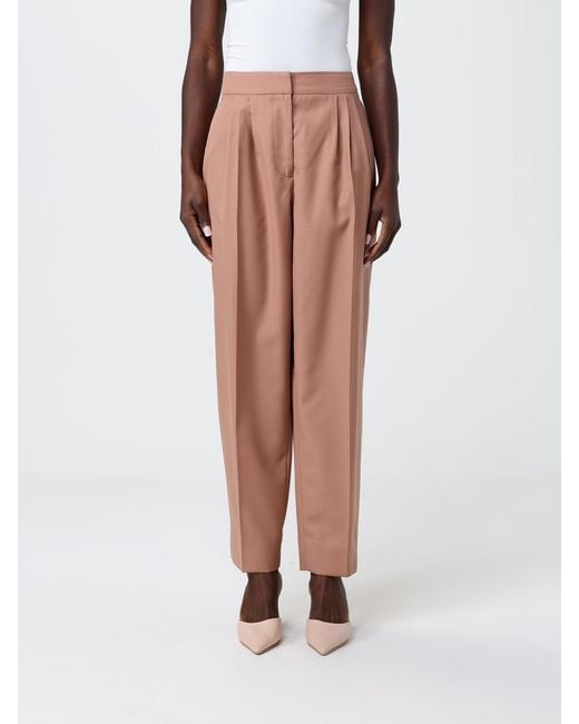 Twinset White Stretch Cotton Classic Trousers