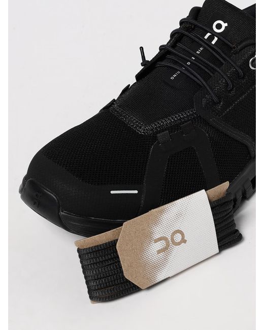 On Shoes Black Cloud 6 Mesh Sneakers On for men