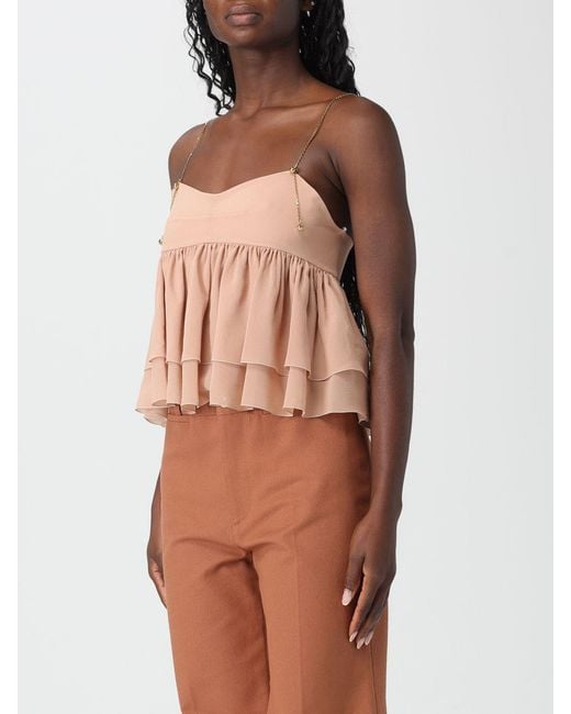 ChloÉ Top De Seda Chloé de color Multicolor