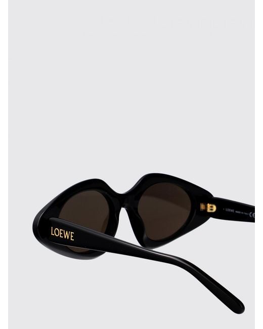 Loewe Black Slim Acetate Sunglasses