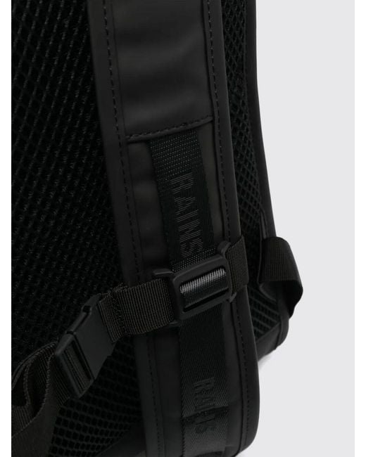 Rains Black Trail Mountaineer Backpack for men