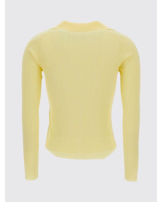 Maison Kitsuné Yellow Maison KitsunÉ Cotton And Viscose Cardigan