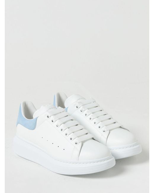 Sneakers Larry in pelle di Alexander McQueen in White