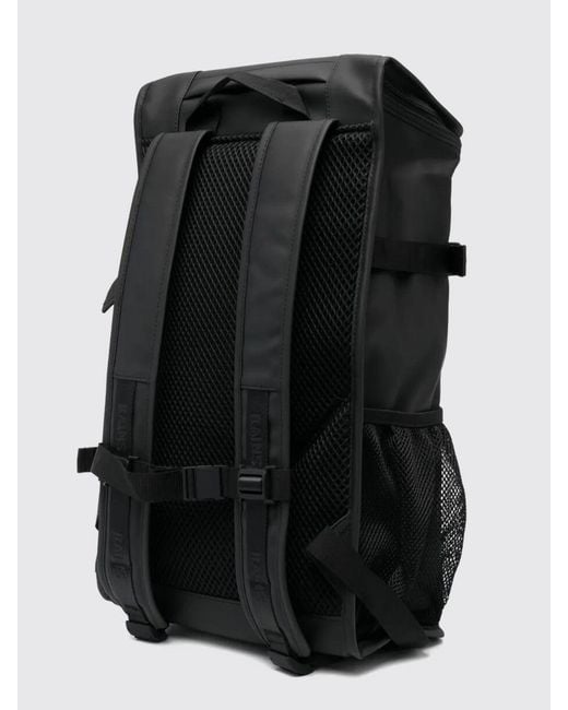 Rains Black Trail Mountaineer Backpack for men