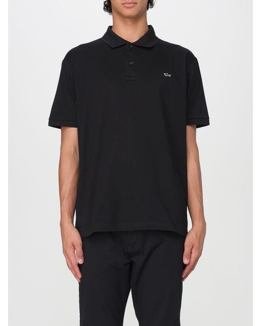 Paul & Shark Black Polo Shirt for men