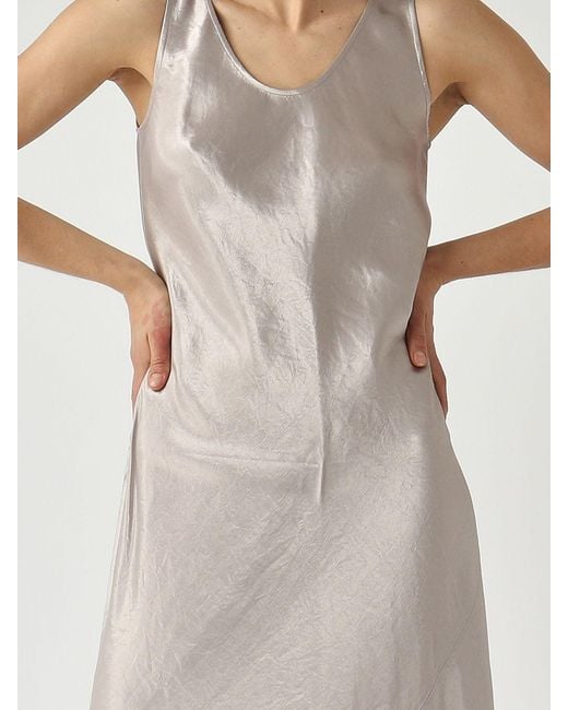 Max Mara Natural Satin Midi Dress